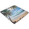 Ttgoth Alfombra de juego para bebé de playa tropical, alfombra de juego para bebé, 127 x 127 cm, suave, plegable, impermeable, antideslizante, alfombra de juego para bebés, niños pequeños #3