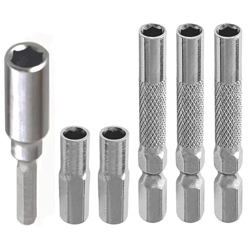 1/4 to 4mm Bit Adapter, Converter Adapter Precision Bits Set, Magnetic Hex Screw Driver Bit Adapter for DIY or Repair