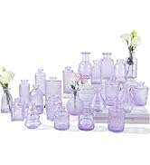 Amazon.com: RUCKAE Pink Flower Vase in Bulk 22 Glass Bud Vases