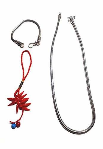 Collier Snake argent indien et bracelet assorti maille serpent 3 mm