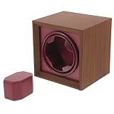 Angoily Caja Giratoria para Proteger Su Reloj para Relojes Automáticos de Madera Marrón Pedestal Giratorio y Viscoelástica en Cumpleaños y Vacaciones
