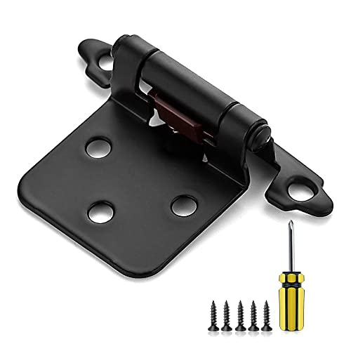 Ravinte 50 Pack Black Cabinet Hinges