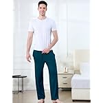 DITOK Men's Lightweight Pajama Pants Soft Lounge Sleep Joggers Adjustable Drawstring & Pockets All-Season Sleepwear - Image 5