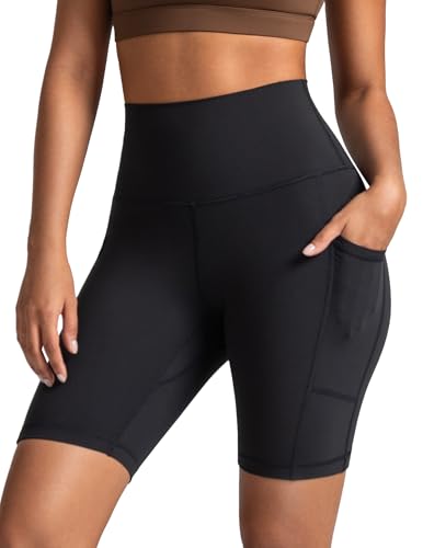 Colorfulkoala High-Waist Biker Shorts (8 10" Pockets)