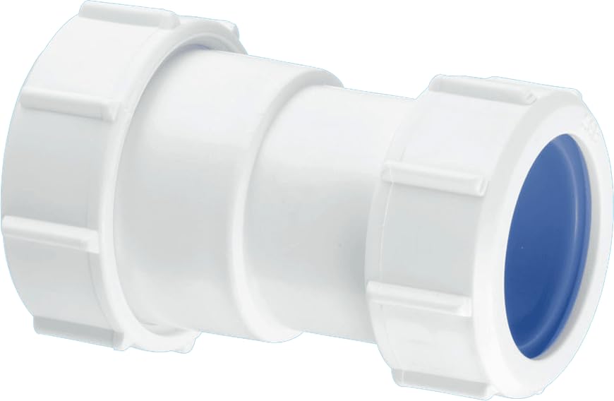 McAlpine ST28L-ISO Multifit Straight Connector 1.25" x 40mm for Versatile Plumbing | Multifit x European Pipe Size