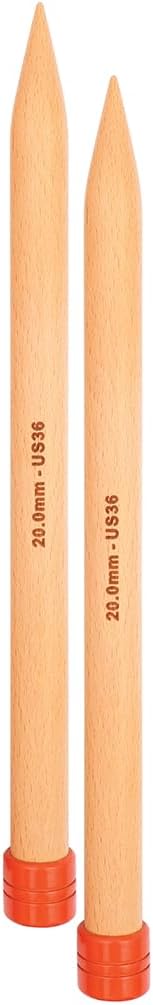 KnitPro Jumbo Single Pointed Needles 16" (40cm) | US Size 36 (20mm)
