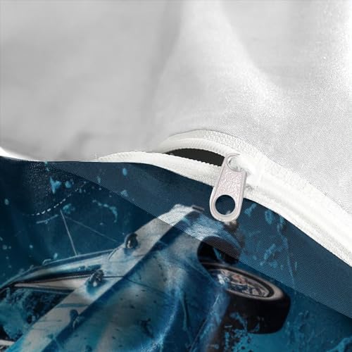 Housse de couette voiture effet éclaboussure 3D en microfibre douce King - 8
