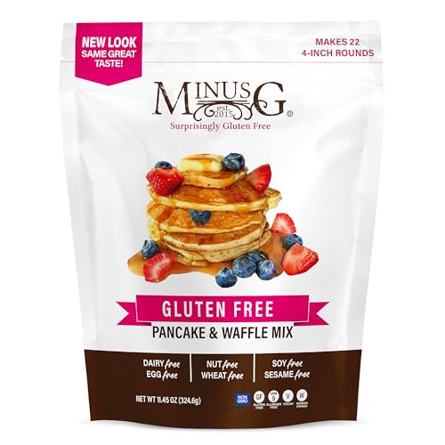 MinusG Gluten Free Pancake & Waffle Mix, Top 9 Allergen
