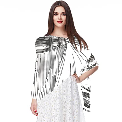 Foulard en mousseline de soie idéal pour mariage et sorties à la plage