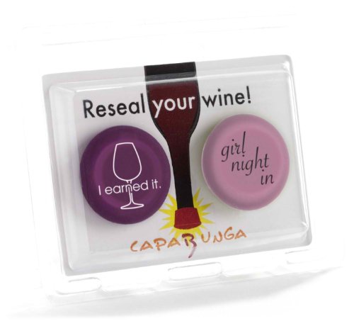 CapaBunga - The Reusable Cap for a Wine Bottle (I Earned It/Girl Night In)