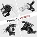 3 PCS Engine Motor Mount and Trans Mount Compatible with Mitsubishi Mirage 2014-2022 Mirage G4 1.2L 2017-2022, Transmission/Right Side Motor and Bone Mount Strud, 1093A146 2910A106 1092A096 2910A317