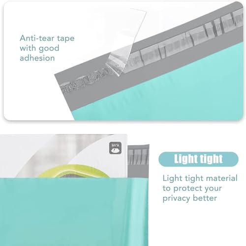 Image of Metronic Poly Mailers 10X13 1200Pack, Strong Adhesive Shipping Bags for Clothing, Waterproof Shipping Envelopes Mailers Poly Bags for Small Businesses, Flexible Packages Bags Teal