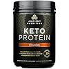 Ancient Nutrition Keto Protein Powder, KetoPROTEIN with Fats from Bone Broth and MCT Oil, Chocolate, 18g Protein 10g Fat Per Serving, Gluten Free, Low Carb, Paleo Friendly, 17 Servings