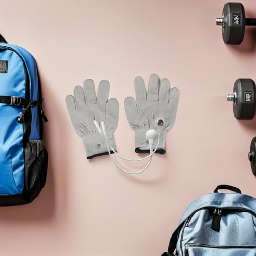 Guantes de fibra de plata para terapia eléctrica y electroestimulación facial BESTonZON 4