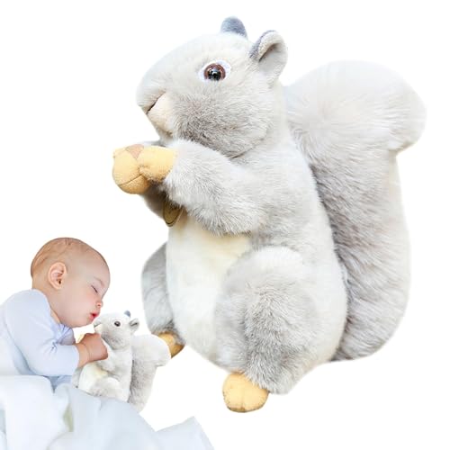 Generico Vacío De Ardilla, Peluche De Ardilla De Cola Grande | 20 Cm/7.8 Pulgadas, Accesorios De Decoración Del Hogar Para Salón, Dormitorio, Dormitorio