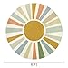 STARUIA Boho Sun Round Area Rug for Living Room, 6 Ft Washable Nursery Rug for Playroom, Colorful Circle Rugs for Kids Bedroom, Non-Slip Circluar Carpet Soft Large Kid Rug for Classroom Dorm