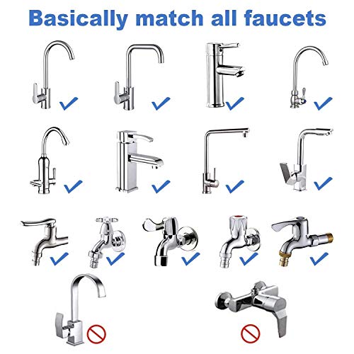 Vboo Faucet Aerator,720 Degree Swivel Sink Faucet Aerator Face Wash Tools，Kitchen Tap Head Swivel Faucet Aerator Dual-Function 2 Sprayer，Adjustable Rotatable Bubbler Tap For Kitchen Bathroom(1, M24) #TOP5