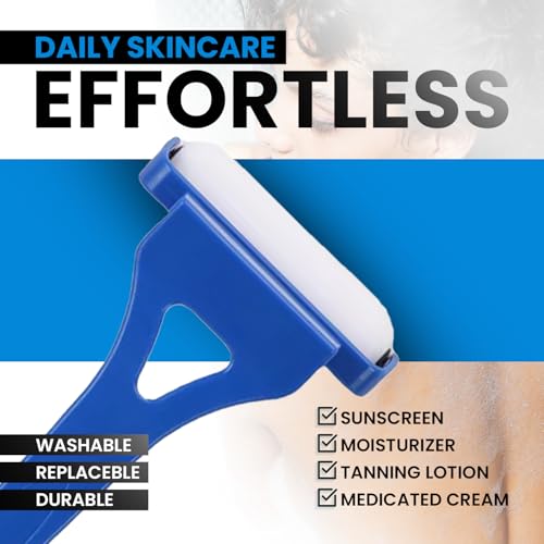 FOREVER GEM Long Handle Lotion Applicator – Flexible Cream Spreader for Back & Body – Apply Sunscreen, Tanning Lotion, or Moisturizer – Washable Pad – Ideal for Seniors, Travel & Gifting - Thumbnail 4