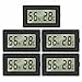 Digital Hygrometer Thermometer, EEEkit 5-Pack Mini LCD Digital Thermometer Hydrometer Feuchtigkeit Temperatur Luftfeuchtigkeit Tester für Gewächshaus/Autos/Zuhause/Büro, -50°C~ 70°C