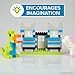 Play Platoon 400 Piece Windows, Doors, and Roof Tops Set - Building Brick Compatible Play Kit