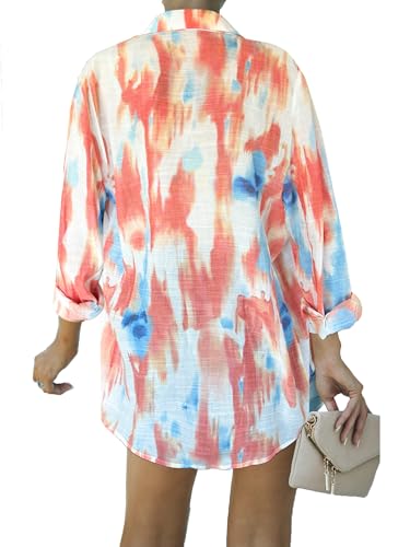 Image of Breezy Lane Beach Cover Up for Women Button Down Shirt Swimsuit Coverup Bathing Suit Cover Ups for Swimwear Vacation