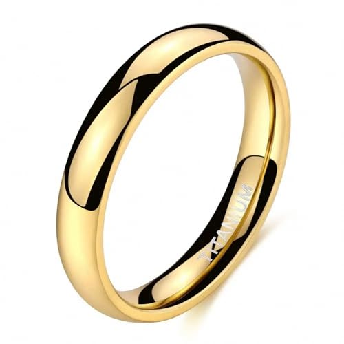 Anillos de titanio negro de 4 mm hipoalergénicos que no se rayan ni se oxidan
