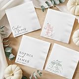 Tovaglioli personalizzati, tovaglioli da cocktail personalizzati per matrimoni, feste di f...