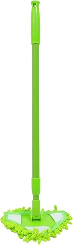 Miniatura 7 de Healifty Trapeador telescópico triangular para limpieza eficiente del hogar y del automóvil, para suelos duros y vidrio, fácil de usar y almacenar