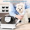 Morpilot Tosatrice per cani con aspirapolvere, super aspirazione con 12000 Pa aspira il 99,99% dei peli di animali domestici