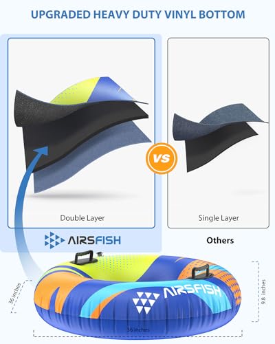 Airsfish Schneeöhren Schneerohr Schneeschlitten verdickte Verschleiß-resistentes