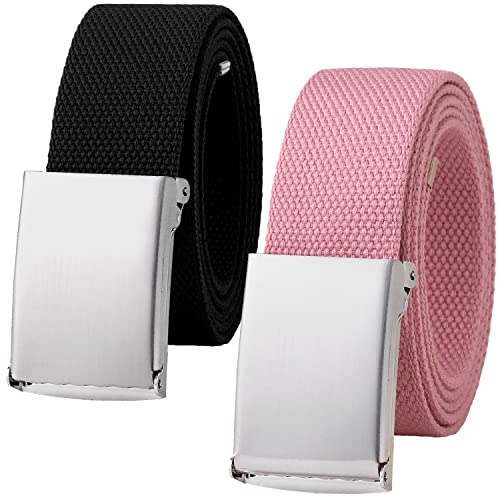 Image of Falari Canvas Web Belt Fully Adjustable Cut to Fit Golf Belt Flip Top Buckle