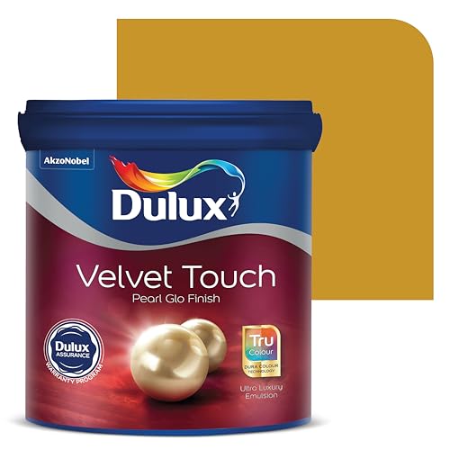 Image of Dulux Velvet Touch Pearl GLO Interior Emulsion Paint (1L, Provincial Majesty) - Luxurious soft-sheen wall paint, highly durable, washable, rich, intense colors, with 6-year warranty