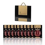 ENRIQUE GARCÍA - Jamón de Bellota 100% Ibérico, 10 Sobres Envasados al Vacío de 100 g Aprox. Acabado plástico. Caja regalo de cartón. Corte a máquina