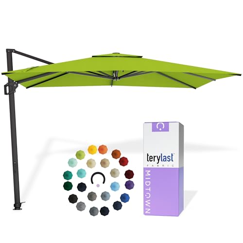 Image of Midtown Umbrellas Grande Square - 9 x 9 Ft Cantilever Umbrella