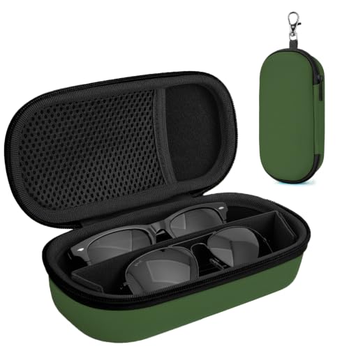 Image of Double Eyeglasses Case, Hard Travel Glasses Case for Men Women