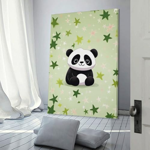 Panda Étoile Décoration Murale Imprimée pour Chambre Enfant et Adulte - 3