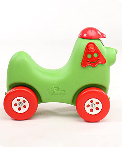 Image of Little Fingers Intra Dog Ride-on Toys for Kids with Wheels (Colour May Vary)