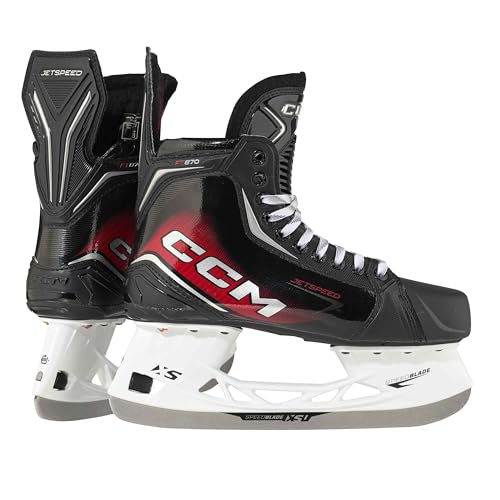 Patins à glace CCM JETSPEED 870 coupe large pour foulées explosives