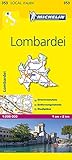  Michelin Lombardei: Straßen- und Tourismuskarte 1:200.000 (MICHELIN Localkarten)