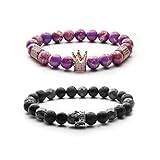 Sieht absolut atemberaubend aus - Unsere Armbänder eine Klasse besser als andere Marken in Bezug auf Aussehen und Styling. Wir haben verschiedene Halbedelsteine einbezogen und experimentiert, um eine Armbandlinie zu entwickeln, die sowohl einzigartig als auch auffällig ist.Sie sind dazu gedacht, sich nahtlos in jedes Outfit einzufügen und können sowohl für lässige als auch für formelle Anlässe verwendet werden.