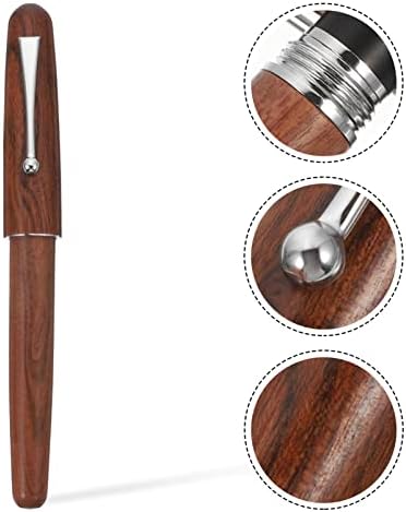 NUOBESTY 2 adet vintage kaligrafi dolma kalem, taşınabilir yazı kalemi, seyahat için, yazı gereçleri severler için hediye fikri, ergonomik tasarım, el yapımı, yüksek kaliteli - Görsel 5