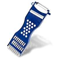 6-in-1 Multifunktions Gemüseschäler, Schäler Gemüse Julienneschneider Gemüsehobel Gemüsefriseur, für Obst und Gemüse mühelos schälen, Für Links- und Rechtshänder geeignet Spülmaschinenfest