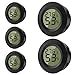 ZHITING Hygrometer Thermometer Mini Digital Temperatur Luftfeuchtigkeitsmessgerät Rund Humidity Meter für Innenräume, Gewächshäuser, Terrarien, Gitarrenkoffer,Humidor, Inkubatoren & Glas (5er Pack)
