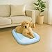 Chewtoyo Cooling Mat for Cats and Dogs, 4 Kg/8 Pet Bed, 3D Ice Bean, Ocean Blue