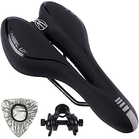 Pioneeryao Bike Saddle Professional Mountain Bike Gel Saddle MTB Bicycle Cushion (Black) Cover