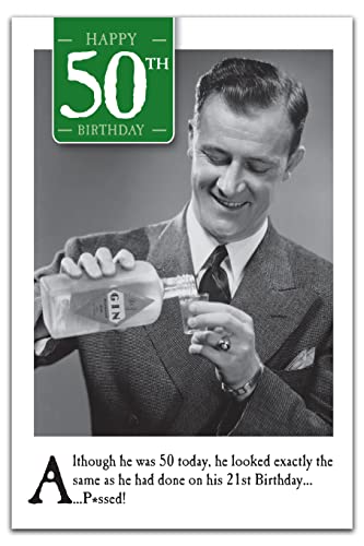 50th Birthday Card For Him, Funny 50th Birthday Day Card For Him, Happy 50th Birthday Card, Age 50 Birthday Card Men, Male 50th Birthday Card, Male 50th Birthday Cards