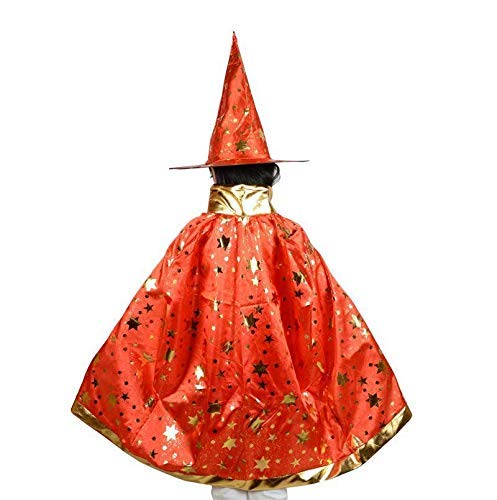 KIRALOVE, Cloak, Witch Hat, Witch, Magician, Sorcerer for Costume Fancy Dress Accessories Carnival Halloween Cosplay - Image 3