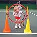 Oncourt Offcourt Tennis Kids Fun Set - Set Includes 4 Hoops, 4 Cones, 2 Poles, 2 Clips/for Ages 2-10 / Tennis Training Aid