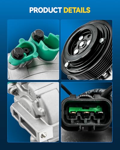 Image of PHILTOP A76430 Air Conditioner AC Compressor with Clutch for Hyundai Elantra 2013, 2011-2012 1.8L,Elantra GT 2013,Elantra Coupe 2013