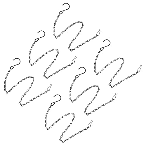 Levemolo Flower Basket Chain Set 40cm Long Chains for Hanging Planters Bird Feeders Home Decor s Shape Hook Chains